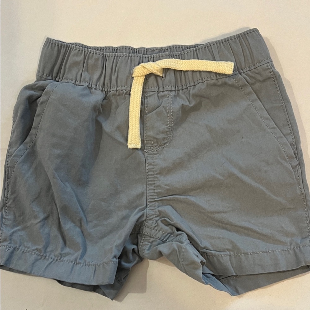 Stylish Gray/Blue Kids Shorts with Tie